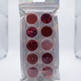 KIT DE GLITTER PARA UNHAS 12UNIDADES - INVILA
