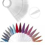 MOSTRUÁRIO DE ESMALTE ESTILETO PONTA FINA TRANSPARENTE 50 UND