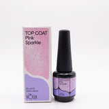 TOP COAT PINK SPARKLE VOLIA 9G