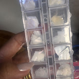 KIT MADRE PEROLA FLOCADOS 12und BRANCA