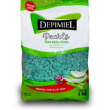 CERA DEPILATÓRIA VEGETAL EM PÉROLAS 1KG-DEPIMIEL