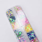 DECORAÇOS DE UNHAS CORAÇAO 12UNIDADES - DAFU