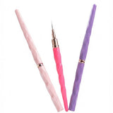 KIT PINCEL FINO 3 EM 1 PARA UNHAS - INVILA