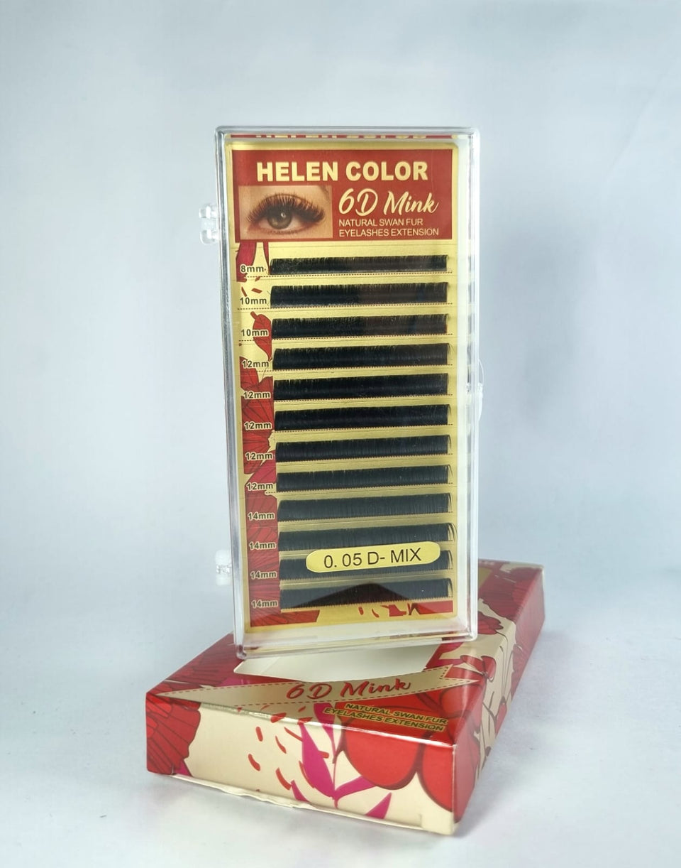 CILIOS HELEN COLOR 0.05 D MIX INVILA - Tudo para unhas em gel