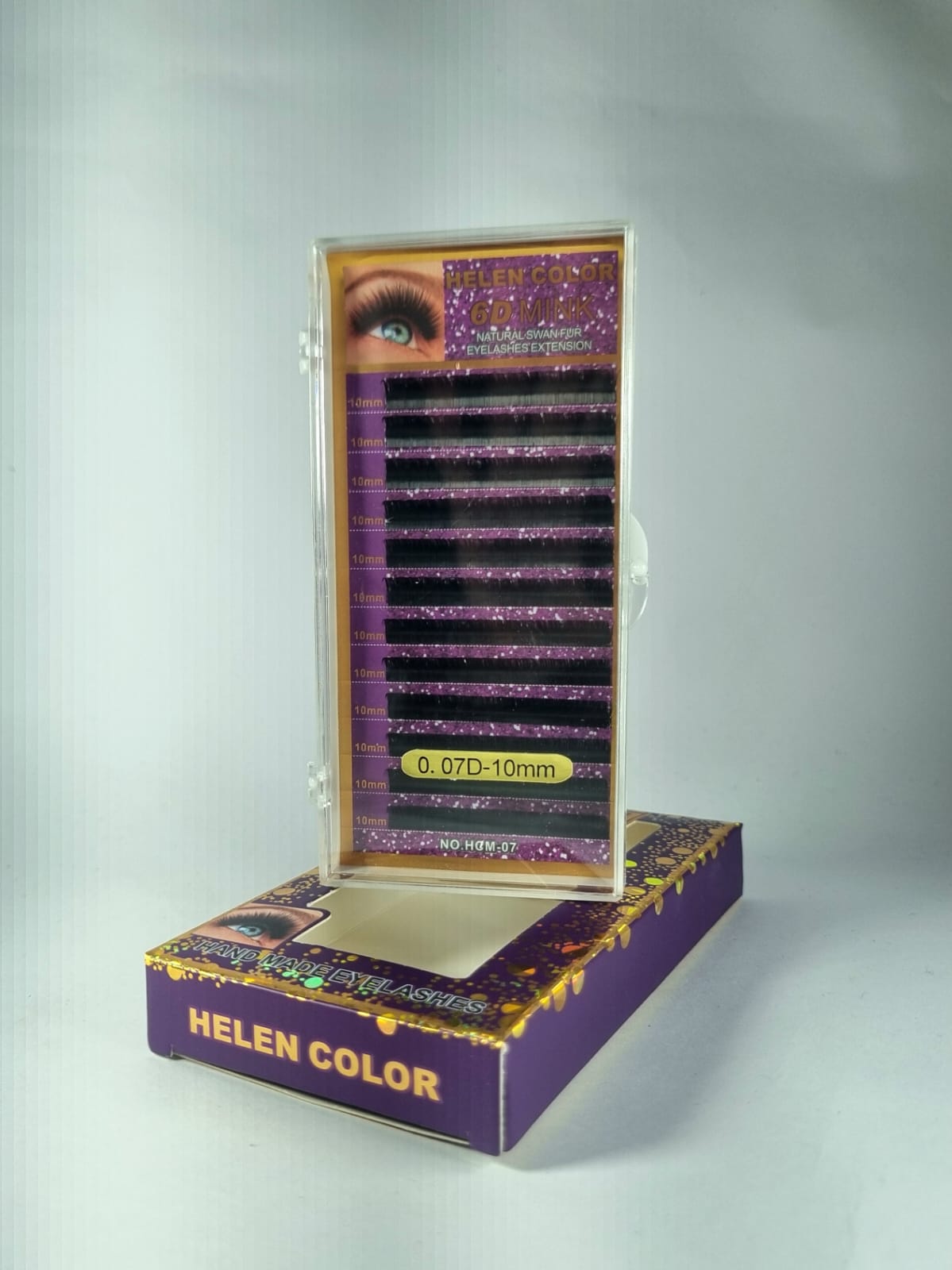 CILIOS HELEN COLOR 0.07 D- 10mm INVILA - Tudo para unhas em gel