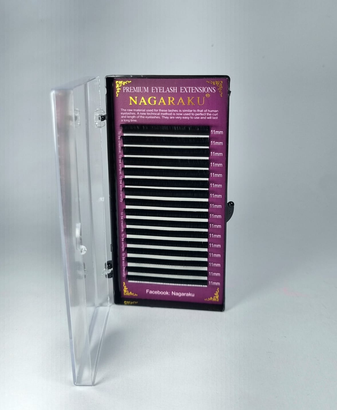 CÍLIOS NAGARAKU 0.07D- 11mm INVILA - Tudo para unhas em gel