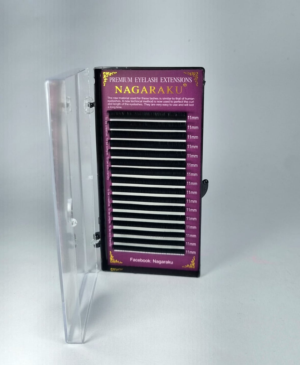 CÍLIOS NAGARAKU 0.07D- 11mm INVILA - Tudo para unhas em gel