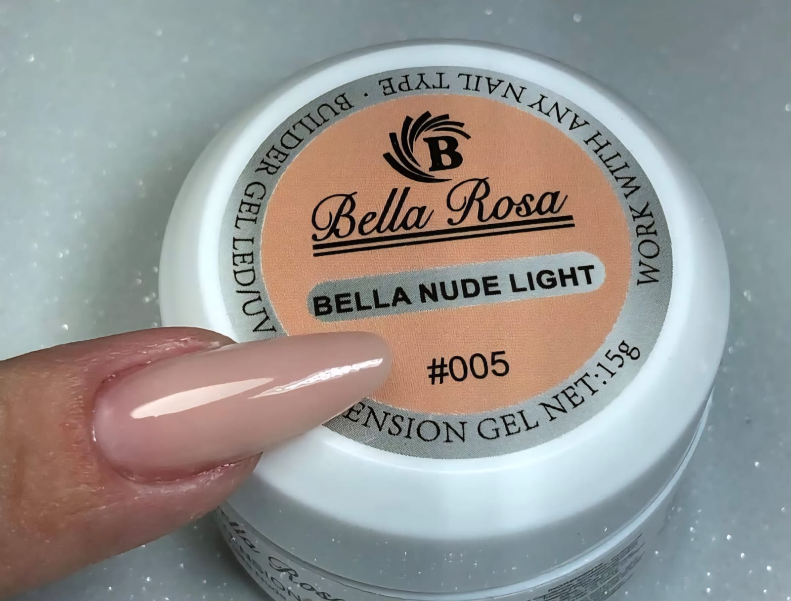 GEL EXTENSION BELLA NUDE LIGHT 005 – 15ML BELLA ROSA INVILA - Tudo para unhas em gel