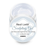 GEL DE ALONGAMENTO PARA UNHAS REAL LOVE- 30 ML- TRANSPARENTE INVILA - Tudo para unhas em gel