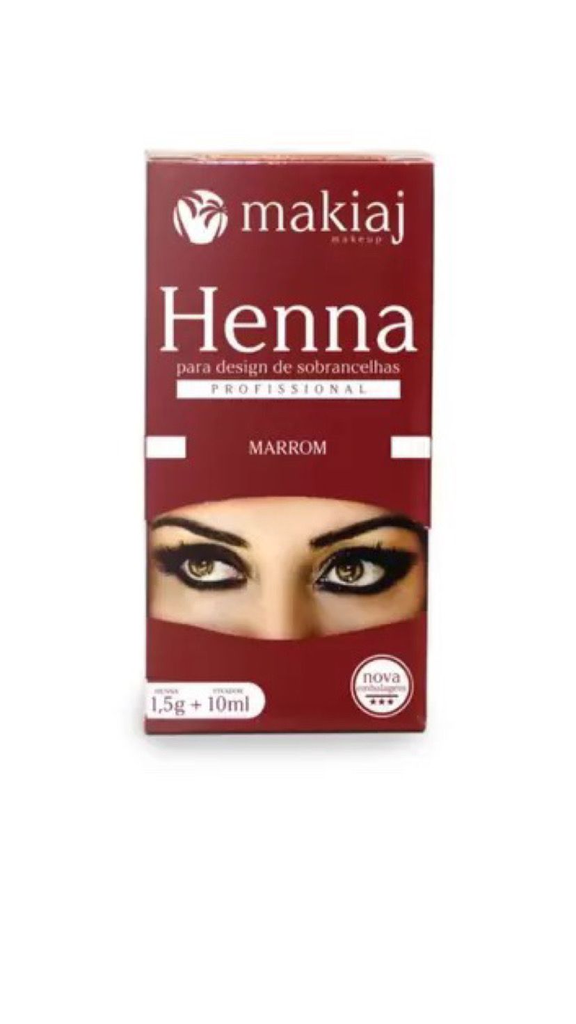 HENNA MARROM 1,5G  -MAKIAJ INVILA - Tudo para unhas em gel