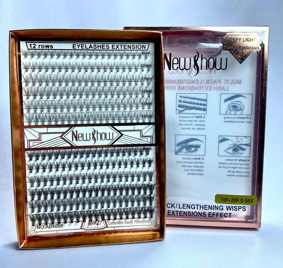 CILIOS NEW SHOW 10P+20P D- MIX 9-14MM INVILA - Tudo para unhas em gel