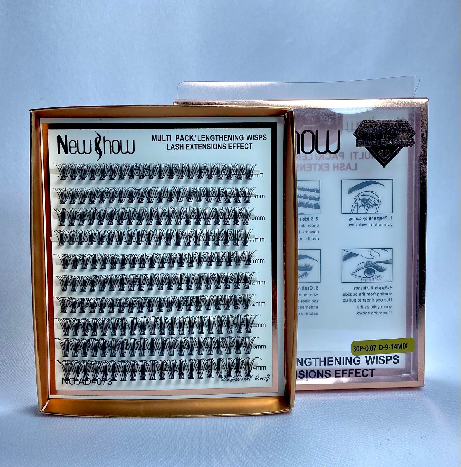 CILIOS NEW SHOW 30P 0.07D- MIX 9-14MM INVILA - Tudo para unhas em gel