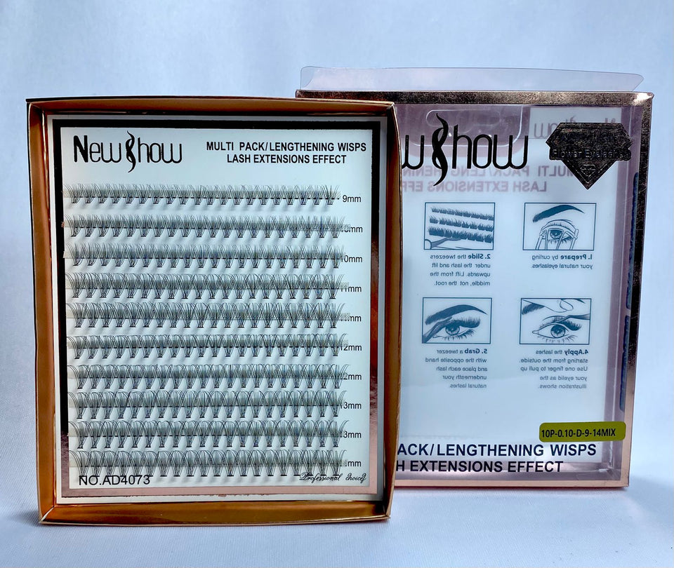 CILIOS NEW SHOW 10P 0.10D- MIX 9-14MM INVILA - Tudo para unhas em gel