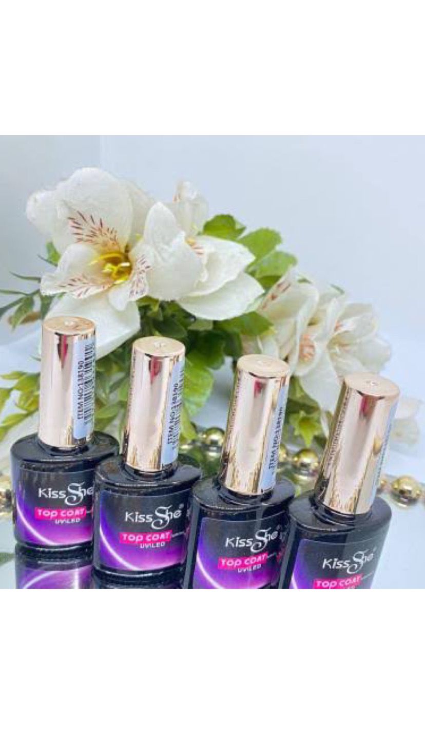 TOP COAT - KISS SHE 15ML INVILA - Tudo para unhas em gel