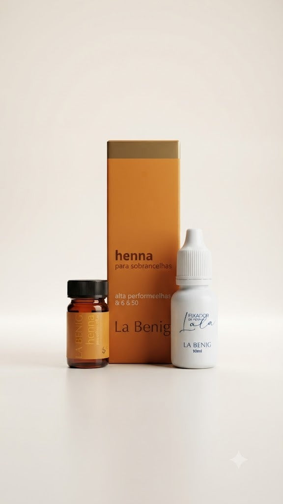 HENNA CASTANHO CLARO 2,5G - LA BENIG