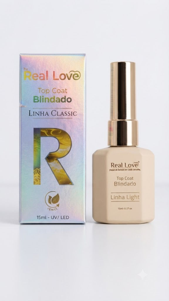 TOP COAT BLINDADO LINHA CLASSIC 15ML - REAL LOVE