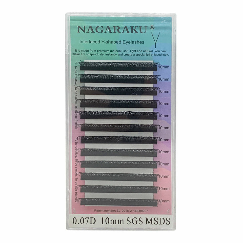CÍLIOS NAGARAKU Y 0.07D- 10mm INVILA - Tudo para unhas em gel