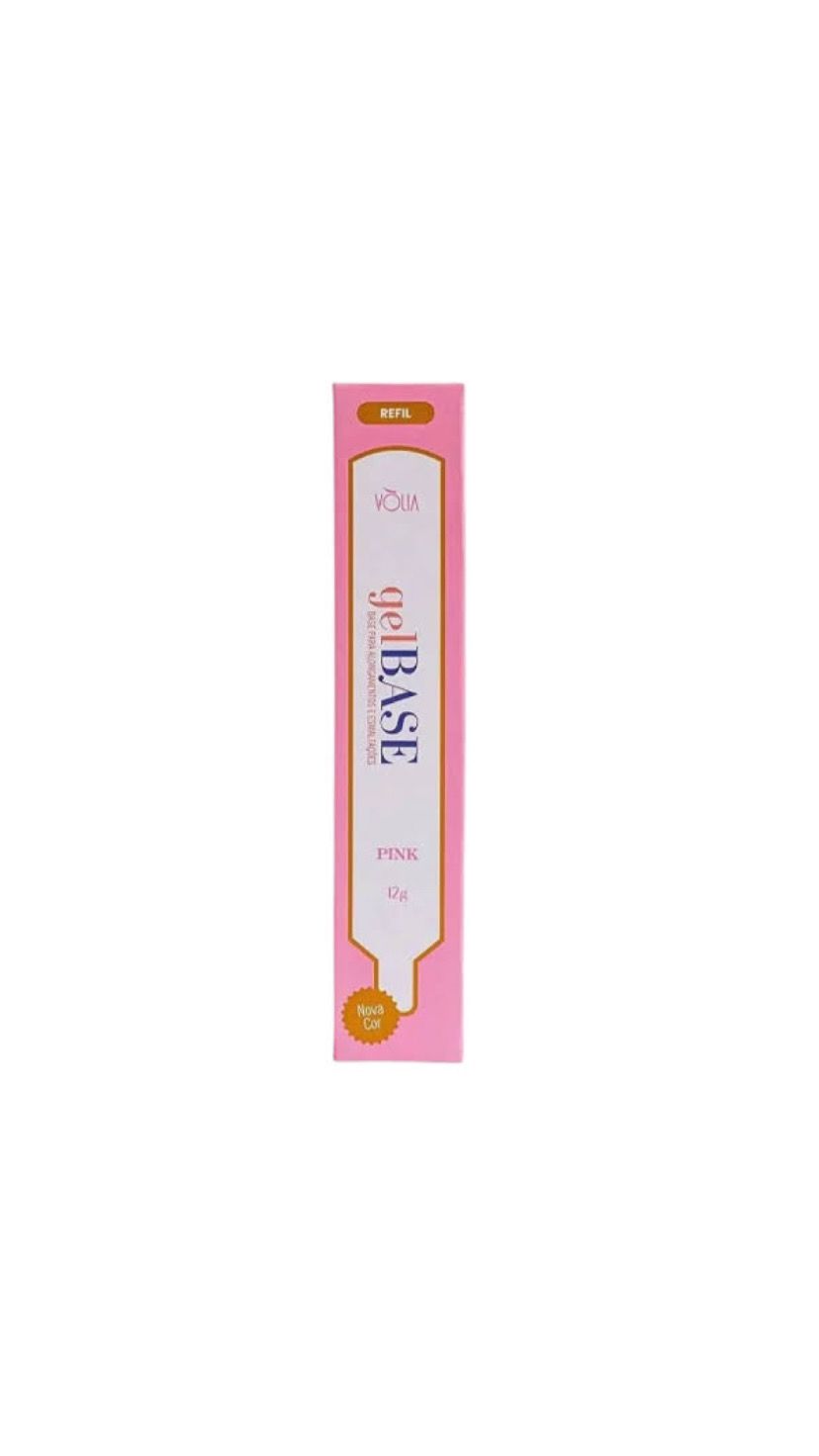 GEL BASE PINK REFIL 12G -VOLIA INVILA - Tudo para unhas em gel