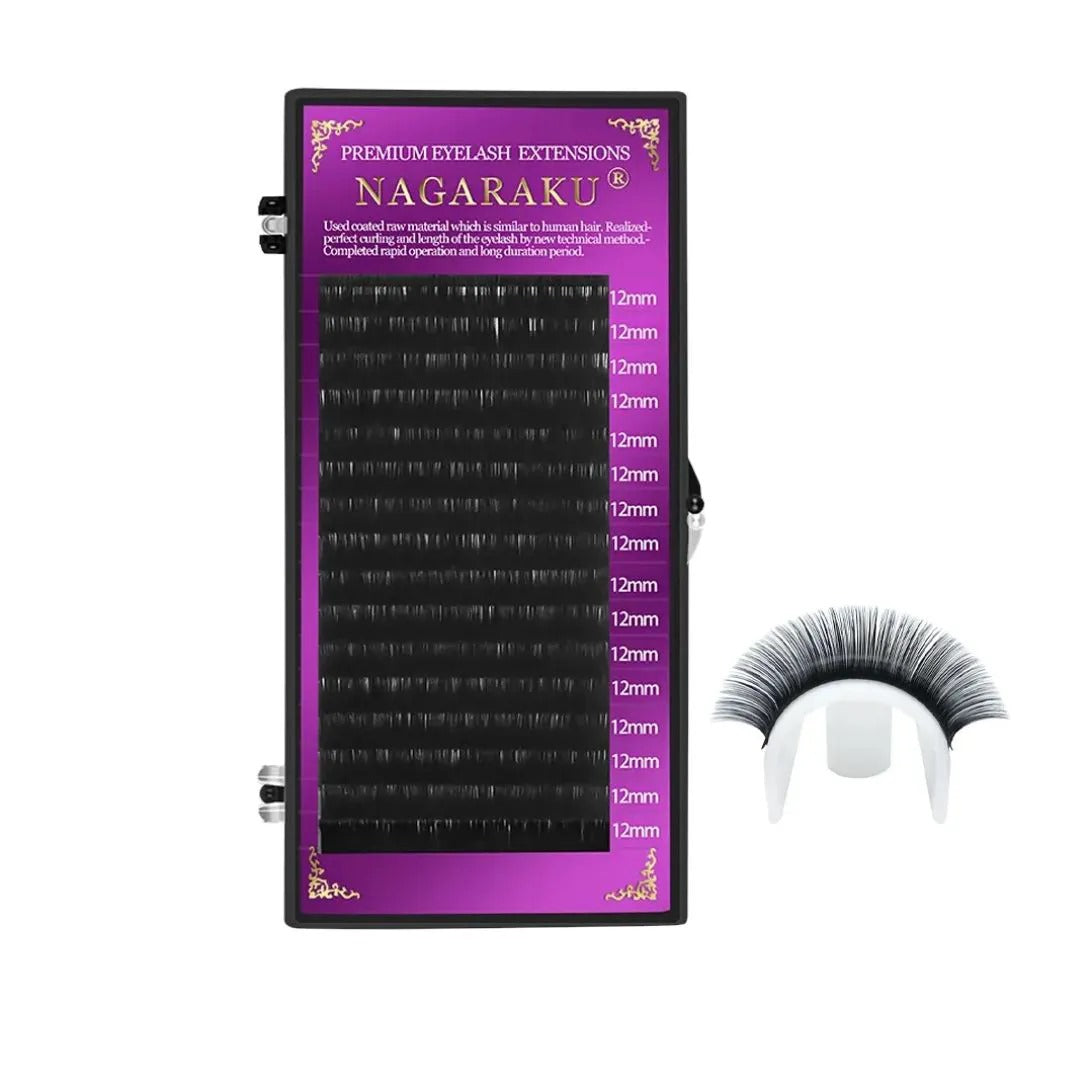 CÍLIOS NAGARAKU 0.07D- 12MM INVILA - Tudo para unhas em gel