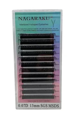 CÍLIOS NAGARAKU Y 0.07D- 13MM INVILA - Tudo para unhas em gel