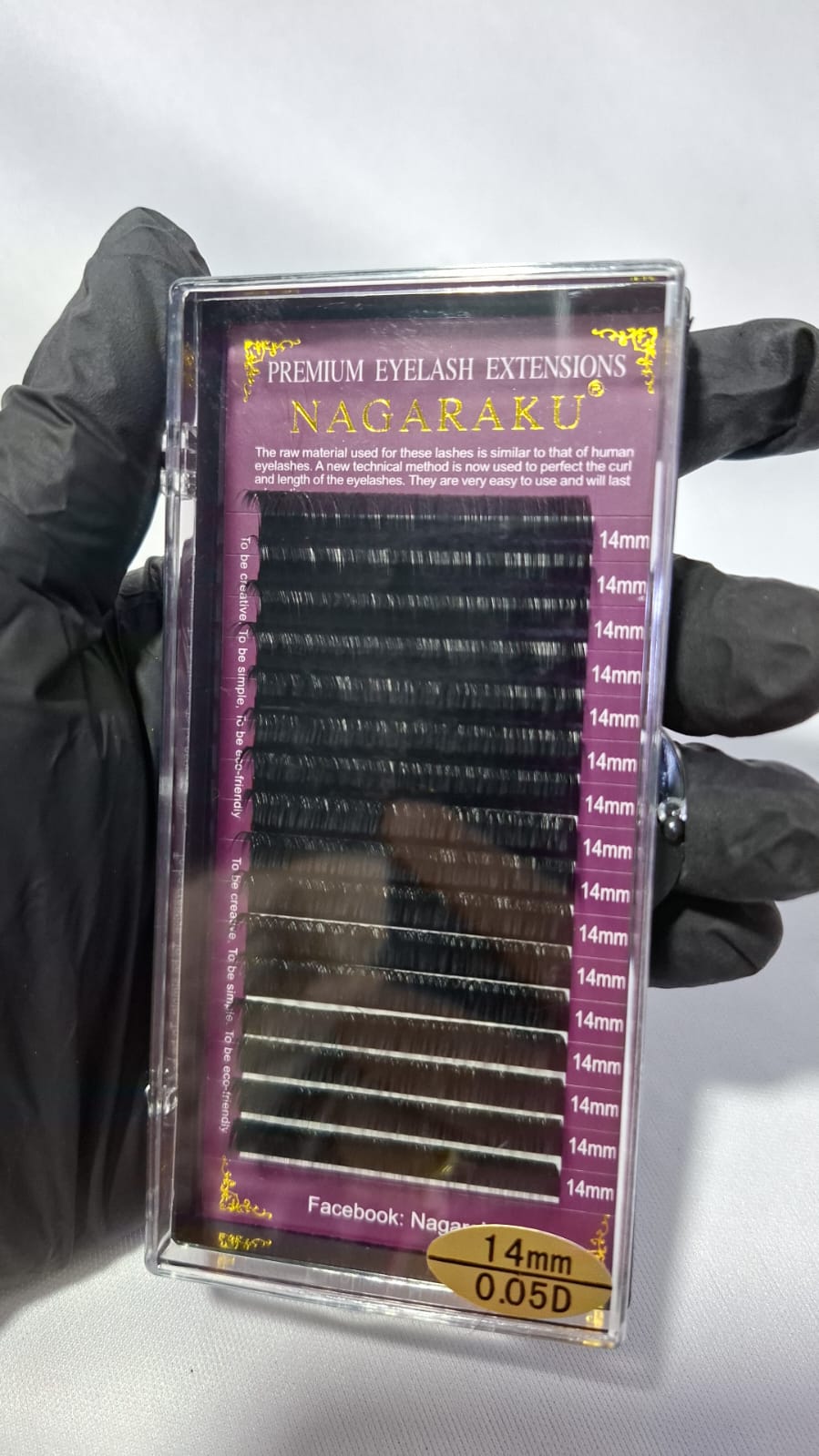 CILIOS NAGARAKU 0.05D 14MM INVILA - Tudo para unhas em gel