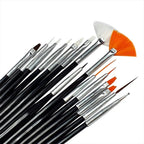 KIT DE PINCÉIS SORTIDOS- 15 UND INVILA - Tudo para unhas em gel