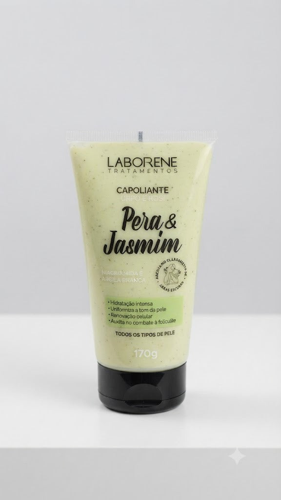 ESFOLIANTE CORPO E ROSTO PERA E JASMIN - LABORENE TRATAMENTOS 170G