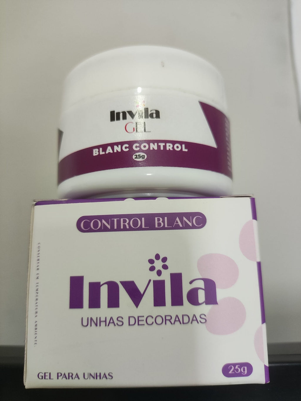 GEL AUTONIVELANTE INVILA CONTROL BLANC 25G INVILA - Tudo para unhas em gel