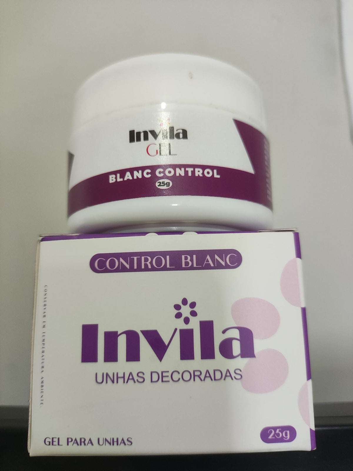 GEL AUTONIVELANTE INVILA CONTROL BLANC 25G INVILA - Tudo para unhas em gel