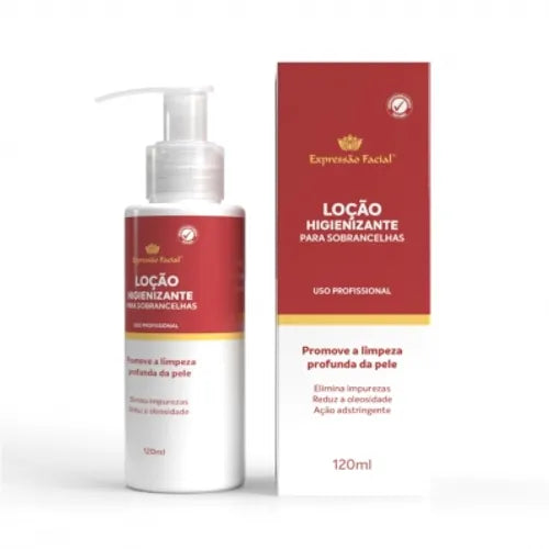 LOÇAO HIGIENIZANTE PARA SOBRARNCELHAS 120ML - EXPRESSAO FACIAL