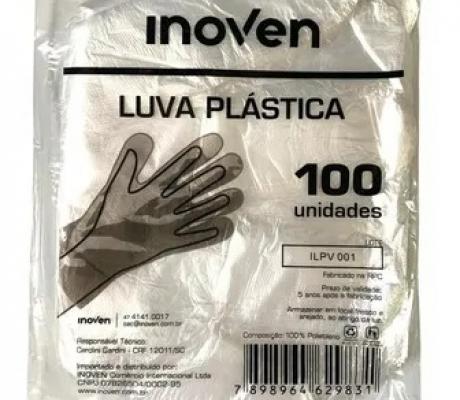 LUVAS PLÁSTICA 100 UND - INOVEN INVILA - Tudo para unhas em gel