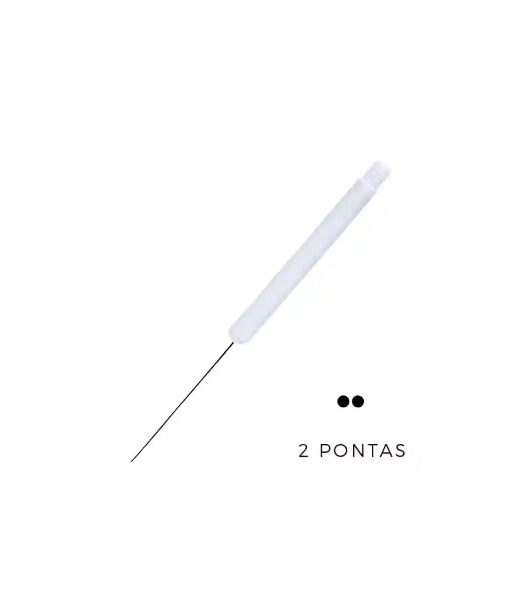 AGULHA 2 PONTAS ROSCA INVILA - Tudo para unhas em gel