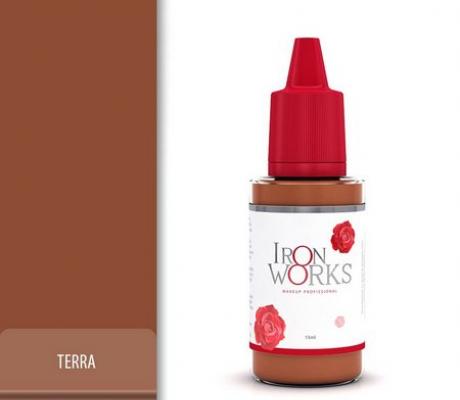 PIGMENTO TERRA IRON WORKS - 15ML INVILA - Tudo para unhas em gel