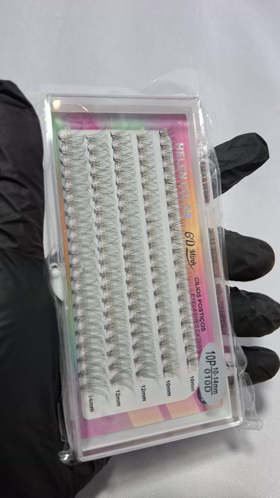 CILIOS TUFO HELEN COLOR 10P 0.10D 10-14MM INVILA - Tudo para unhas em gel