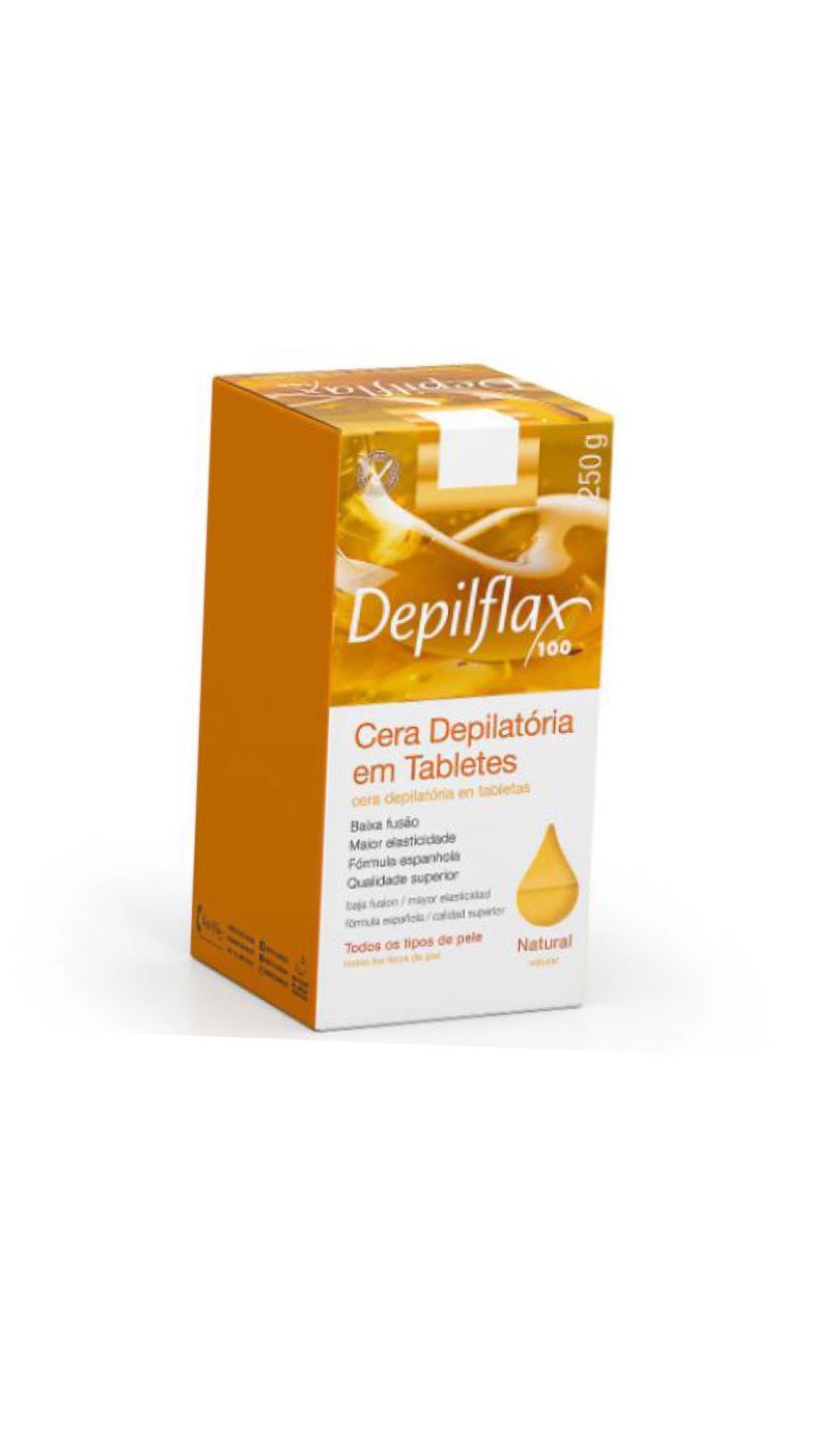 CERA DEPILATORIA EM TABLETES NATURAL 250G -DEPILFLAX INVILA - Tudo para unhas em gel
