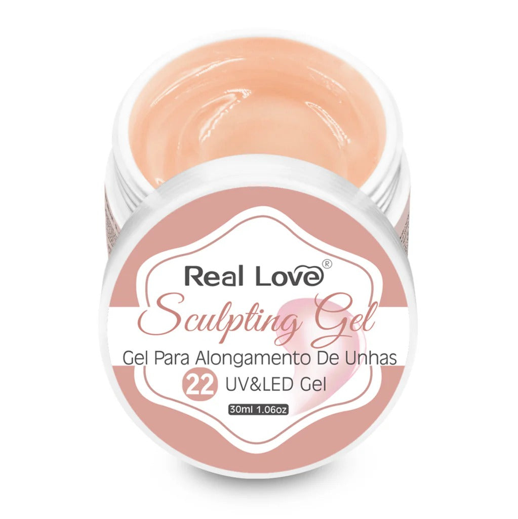GEL DE ALONGAMENTO PARA UNHAS REAL LOVE- 30ml -NUDE INVILA - Tudo para unhas em gel