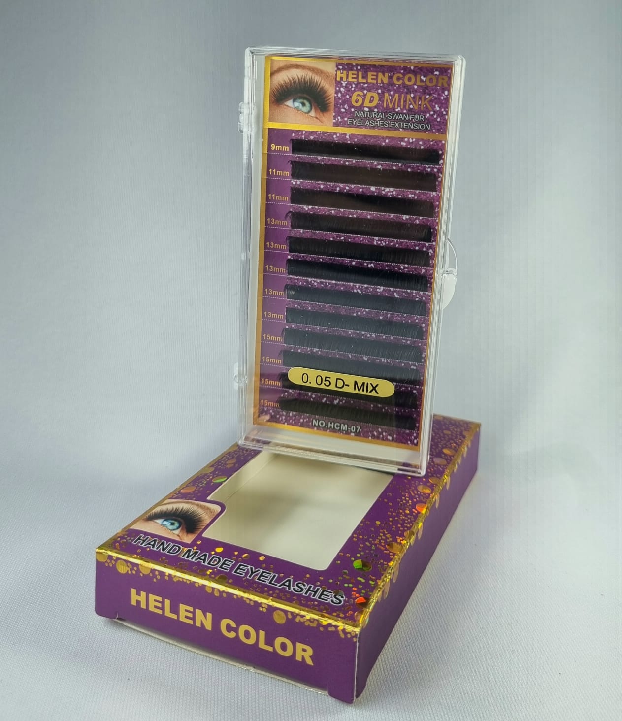 CILIOS HELEN COLOR 0.05 D MIX 9-15MM INVILA - Tudo para unhas em gel