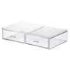 CAIXA ORGANIZADORA COM 02 GAVETAS 31,5X18,5X7 CM INVILA - Tudo para unhas em gel