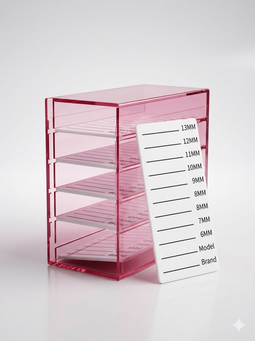PORTA CÍLIOS ACRÍLICO- 5 SLOTS