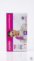 LUVAS NITRÍLICAS ROSA M  100 UND  – INOVEN