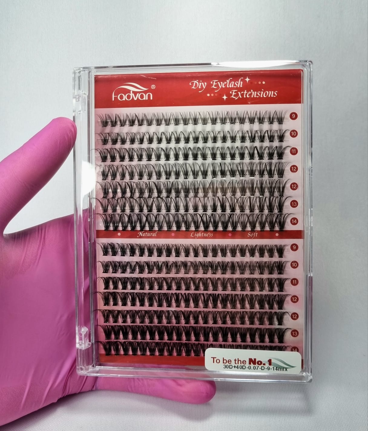 CILIOS FADVAN TUFOS 30D+40D 0.07 MIX 9-14 INVILA - Tudo para unhas em gel