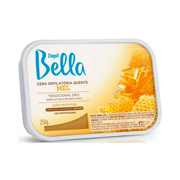 CERA DEPILATORIA QUENTE MEL DEPIL BELLA 250g
