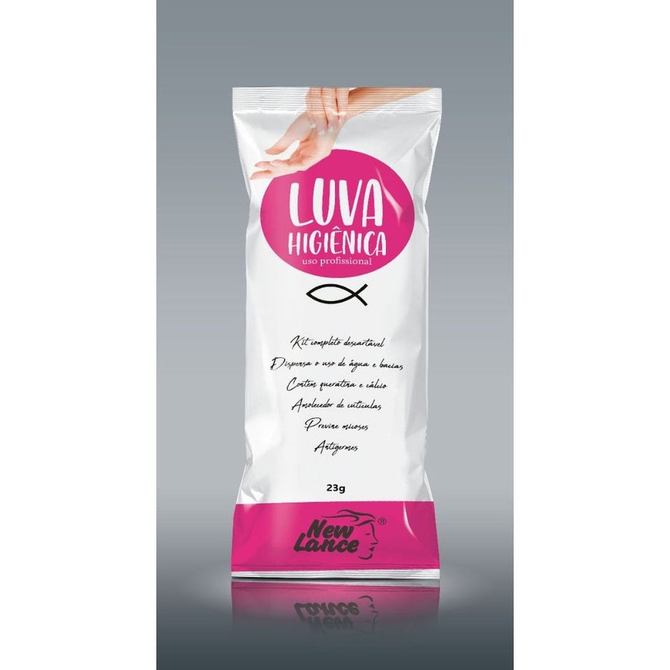 LUVAS HIGIÊNICA C/ HIDRATANTE  -NEW LANCE INVILA - Tudo para unhas em gel