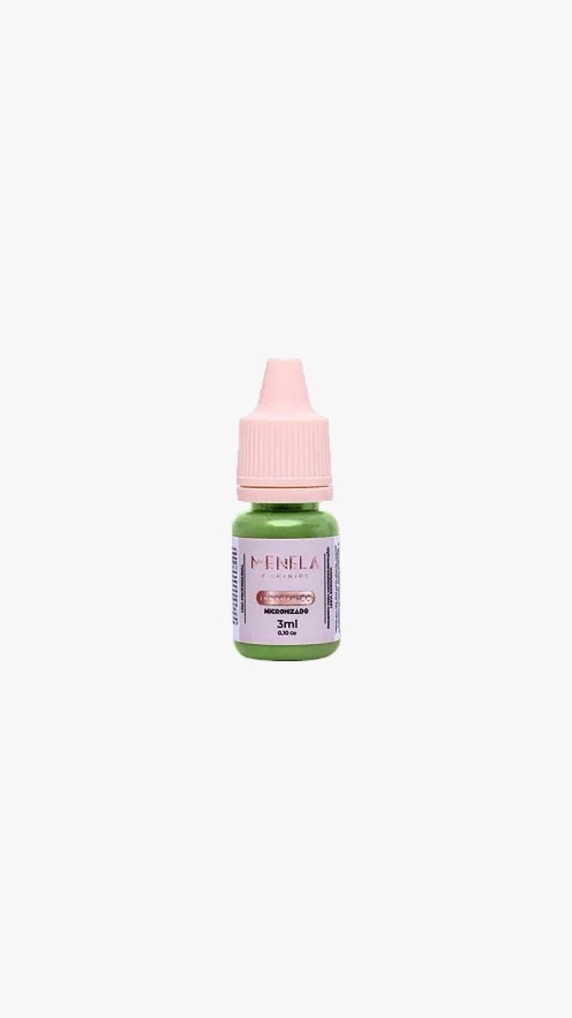PIGMENTO INORGÂNICO MENELA MR GREEN 15ML INVILA - Tudo para unhas em gel
