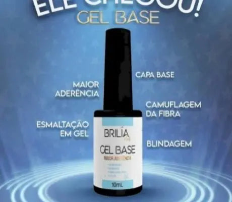 GEL BASE BRILIA NAI -10ML INVILA - Tudo para unhas em gel