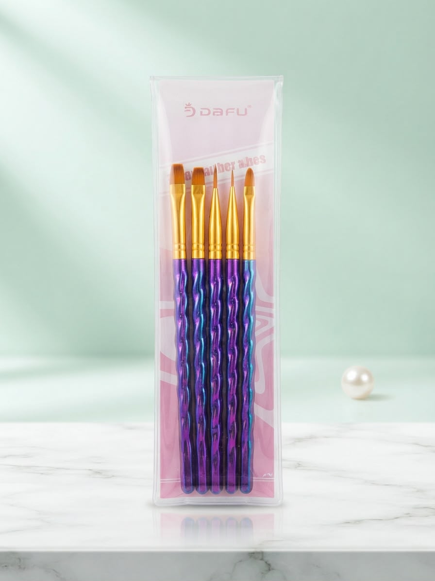 KIT PINCEL COLORIDO DAFU 5UNIDADES