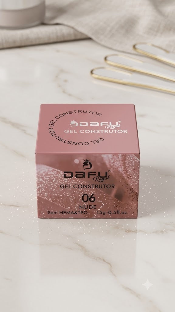 GEL CONSTRUTOR COM GLITTER 06 NUDE 15G - DAFU