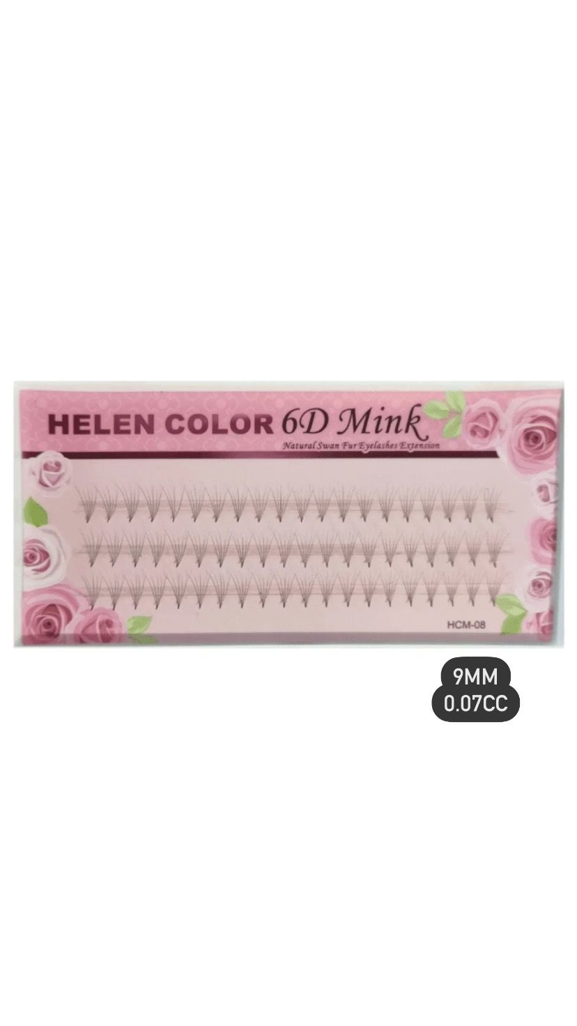 CILIOS  TUFOS 0.07CC 9MM HELEN COLOR INVILA - Tudo para unhas em gel