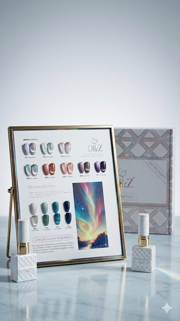 KIT ESMALTES MAGNÉTICO 12 CORES – D&Z