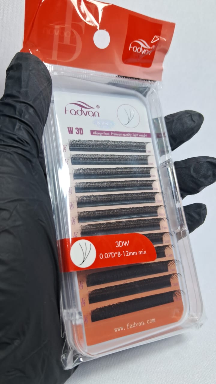 CILIOS FADVAN LASHES 3DW 0.07D MIX 8-12MM INVILA - Tudo para unhas em gel